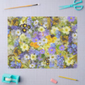 Frühlingsblumenpapier Seidenpapier (Basteln)