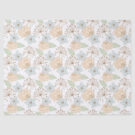 Frühlingsblumenpapier Seidenpapier (Vorderseite)