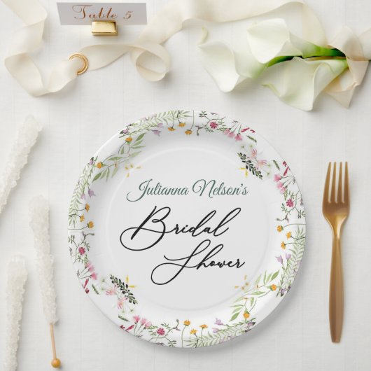 Frühlingsblumenpapier-Teller Pappteller (Hochzeit)