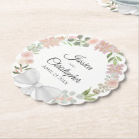 Frühlingsblumenreath Pink Mauve & Coral Wedding