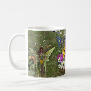 Frühlingsblumensammler.  kaffeetasse