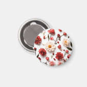 Frühlingsblumensammlung Magnet (Vorderseite/Rückseite)