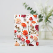 Frühlingsblumensammlung Postkarte (Stehend Vorderseite)