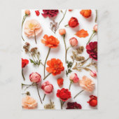 Frühlingsblumensammlung Postkarte (Vorderseite)