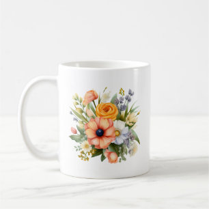 Frühlingsblumenstrauß Clipart-92390 Kaffeetasse