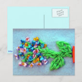 Frühlingsblumenstrauß der Blumen Postkarte (Vorne/Hinten)