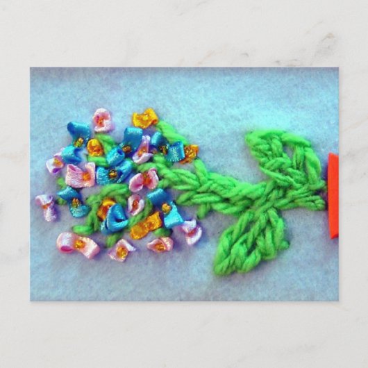 Frühlingsblumenstrauß der Blumen Postkarte (Vorderseite)