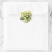 Frühlingsblumenstrauß Maiglöckchen Runder Aufkleber (Tasche)