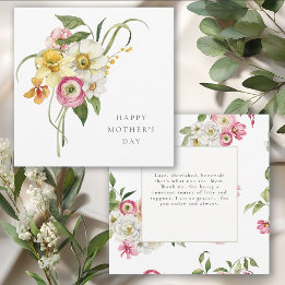 Frühlingsblumenstrauß Muttertags-Einladung Einladung