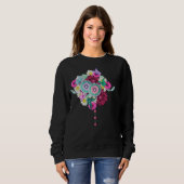 Frühlingsblumenstrauß Sweatshirt (Vorne ganz)