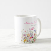 Frühlingsblumenstrauß Wildblumen Kaffeetasse (VorderseiteRechts)