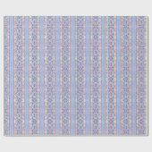 Frühlingsblumenstreifen Geschenkpapier (Flach)