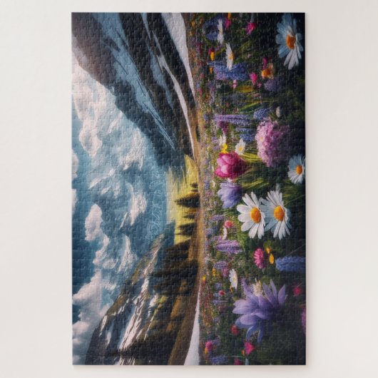 Frühlingsblut - atemberaubende Landschaftliche Lan Puzzle (Vertikal)