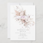 Frühlingsblut Mutter Tag Brunch Einladung (Vorderseite)