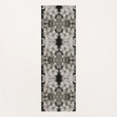 Frühlingsblüte Abstrakt Schwarz-Weiß-Blume Yogamatte (Vorderseite)