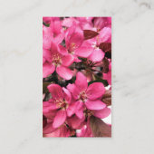 Frühlingsblüte Blume Visitenkarte (Rückseite)