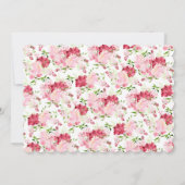 Frühlingsblüte Blumenkommunion Einladung (Rückseite)