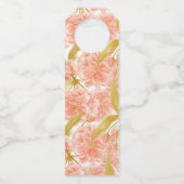 Frühlingsblüte Blütenblüte Flaschenanhänger (Rückseite)