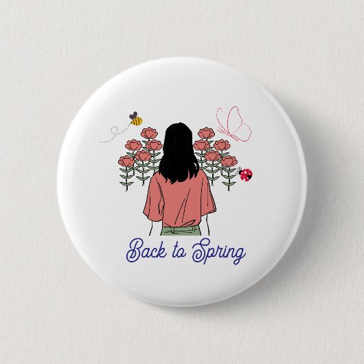 Frühlingsblüte Button (Vorderseite)