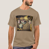 Frühlingsblüte der Blume in Sepia T-Shirt (Vorderseite)