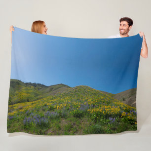 Frühlingsblüte der Wüste Fleecedecke