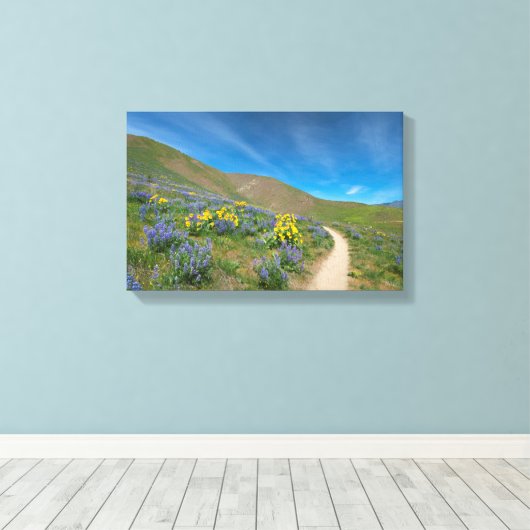 Frühlingsblüte der Wüste Leinwanddruck (Insitu (Holzboden))