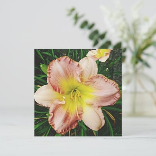 Frühlingsblüte Einladung (Stehend Vorderseite)