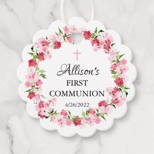 Frühlingsblüte florale Kommune Geschenkanhänger (Vorderseite)