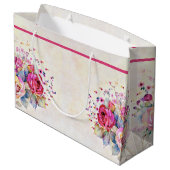 Frühlingsblüte Große Geschenktüte (Rückseite Schrägansicht)