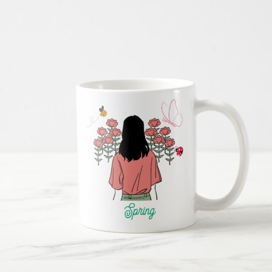Frühlingsblüte Kaffeetasse (Rechts)