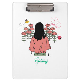 Frühlingsblüte Klemmbrett