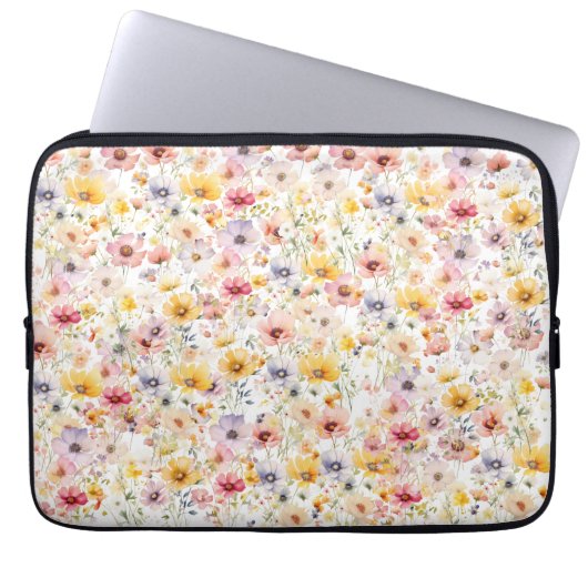 Frühlingsblüte Laptopschutzhülle (Vorderseite)