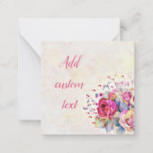 Frühlingsblüte Mitteilungskarte (Vorderseite)