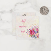 Frühlingsblüte Mitteilungskarte (Vorderseite/Rückseite Beispiel)