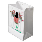 Frühlingsblüte Mittlere Geschenktüte (Vorderseite Schrägansicht)