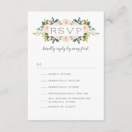 Frühlingsblüte | Optionen für den HochzeitsrSVP-Sp RSVP Karte