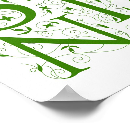 Frühlingsblüte Poster (Ecke)