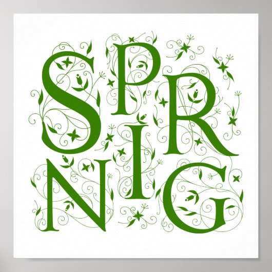 Frühlingsblüte Poster (Vorne)