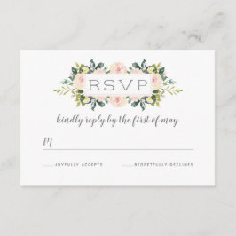 Frühlingsblüte | RSVP-Hochzeitkarte RSVP Karte