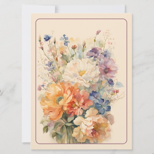 Frühlingsblüte Save The Date (Rückseite)