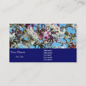 Frühlingsblüte Visitenkarte (Rückseite)