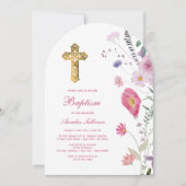 Frühlingsblüte Wildblumen Einladung (Vorderseite)