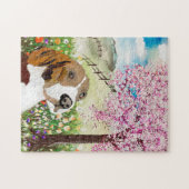 Frühlingsblüten 2020 und Beagle Puzzle (Horizontal)