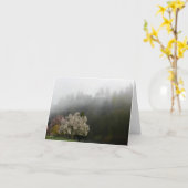 Frühlingsblüten am Morgen nebeliger Foto Note Card Karte (Gelbe Blume)