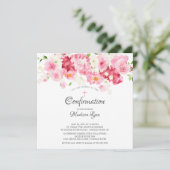 Frühlingsblüten Blumenbestätigung Einladung (Stehend Vorderseite)