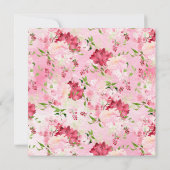 Frühlingsblüten Blumenbestätigung Einladung (Rückseite)