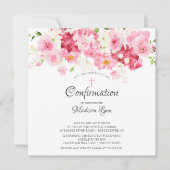 Frühlingsblüten Blumenbestätigung Einladung (Vorderseite)
