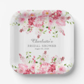 Frühlingsblüten Blumenblütenpapier Brautparty Tell Pappteller (Vorderseite)