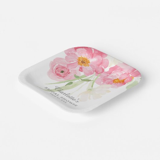 Frühlingsblüten Blumenblütenpapier Brautparty Tell Pappteller (Gewinkelt)