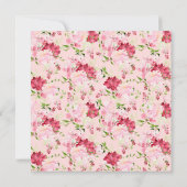 Frühlingsblüten Blumendusche Einladung (Rückseite)